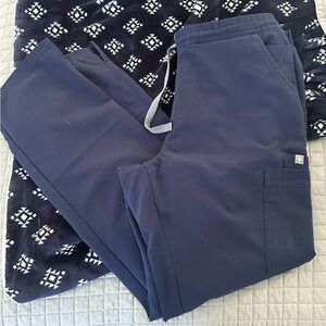 Figs Technical Collection Navy Blue Scrub Pants